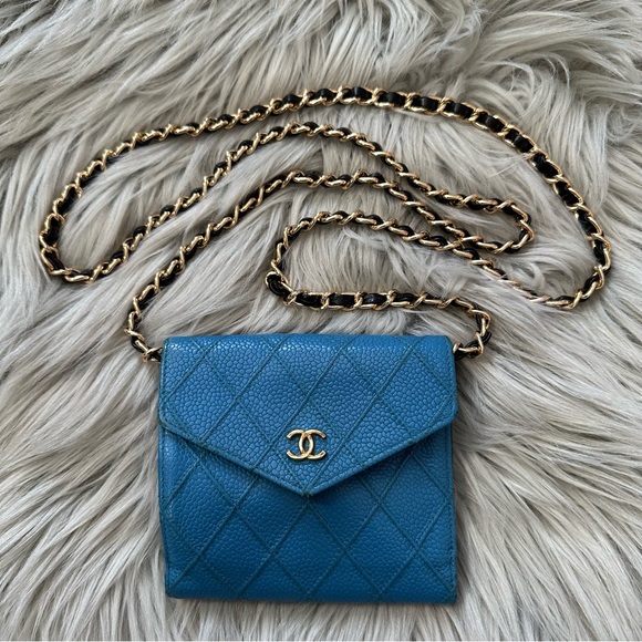 CHANEL Handbags - CHANEL Cosmos Line Diamond Quilted Bifold Wallet